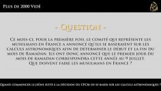 Quand commencer le jeûne suite à la décision du CFCM de se baser sur les calculs astronomiques ? (2)