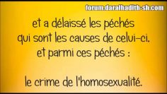 Quelle est la voie à suivre pour celui qui est éprouvé par le crime du peuple de Lout ?