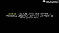 Quelles sont les caractéristiques du groupe sauvé ? – Sheik AbdAllah ibn Abdirahman Al-Ghoudayan