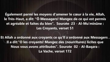 Ramener le coeur à la vie – Sheikh Al Fawzan