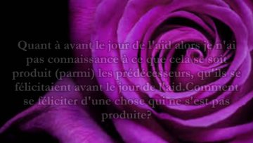 Se féliciter un ou deux jours avant lAid – Sheikh Al Fawzan