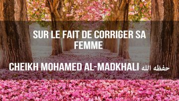 Sur le fait de corriger sa femme – Cheikh Mohamed Al-Madkhali ﺣﻔﻈﻪ ﺍﻟﻠﻪ