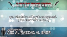 Tu as vu Satan dans ton rêve, pas le Prophète ! – Sheikh Abd Ar-Razaq Al Badr