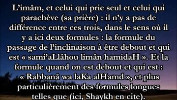 Une faute dans la prière (Salat) à rectifier – Sheikh Al Albani