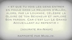 Une Sounnah délaissée tirée de la Sourate An-Nasr – Sheikh Abder Razzâq Al Badr