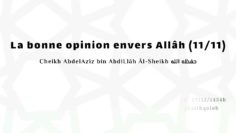 La bonne opinion envers Allâh (11/11) | cheikh AbdelAzîz bin AbdiLlâh Âl-Sheikh حفظه الله