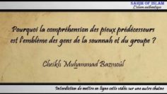 La compréhension des pieux prédécesseurs est lemblème des gens de la sounnah – Muhammad Bâzmoul