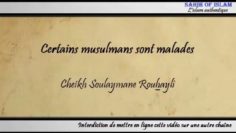Certains musulmans sont malades – Cheikh Soulaymane Rouhaylî