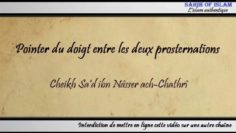 Pointer lindex entre les deux prosternations – Cheikh Sad ibn Nâsser ach-Chathrî