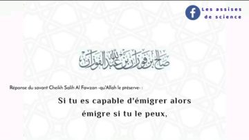 Est-ce quil mest obligatoire de faire la hijra, en sachant que je pratique ouvertement le jeûne…
