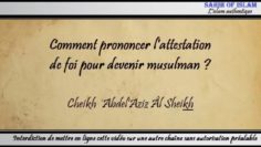 Comment prononcer lattestation de foi pour devenir musulman ?  – Cheikh AbdelAziz al Sheikh