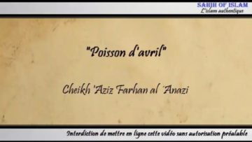 “Poisson davril” – Cheikh Aziz Farhan al ´Anazi