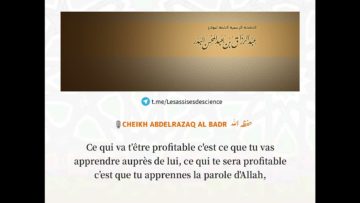 Ya t-il un intérêt à filmer les savants !?  | cheikh Abdelrazaq Al Badr حفظه الله