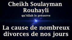 Cheikh Soulayman Rouhayli – La cause de nombreux divorces de nos jours