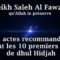 Cheikh Saleh Al Fawzan – Les actes recommandés durant les 10 premiers jours de dhul Hidjah